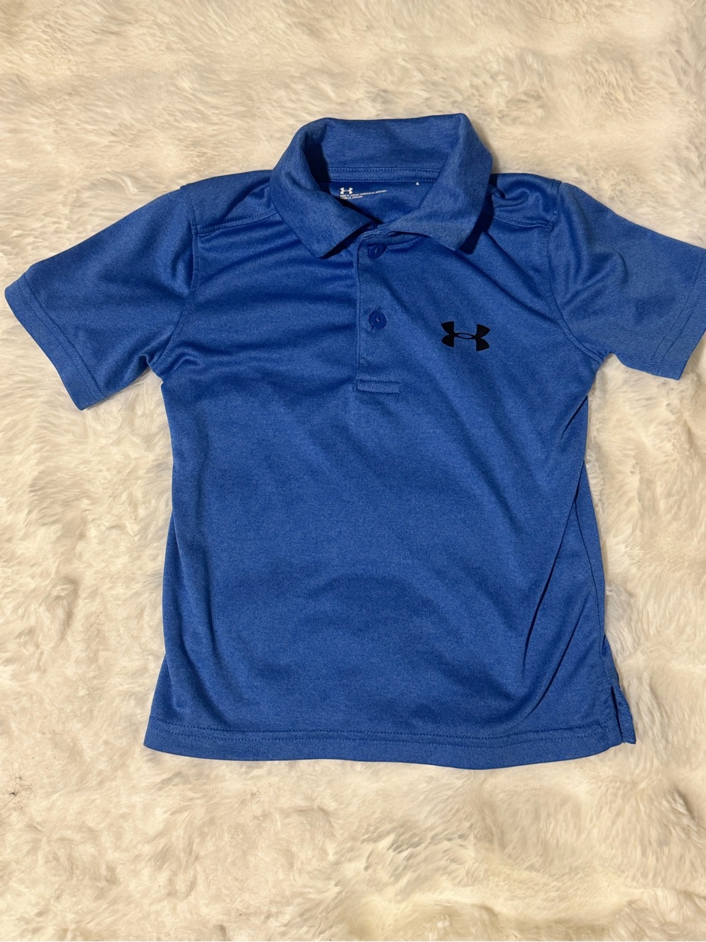 Under Armour Boys Blue Short-Sleeve Performance Polo